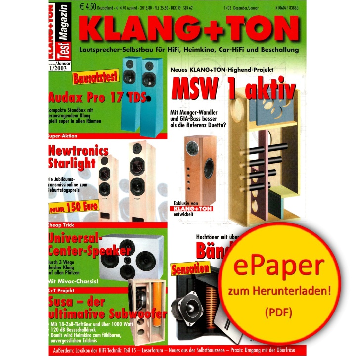 Klang & Ton 1/2003 (epaper)
