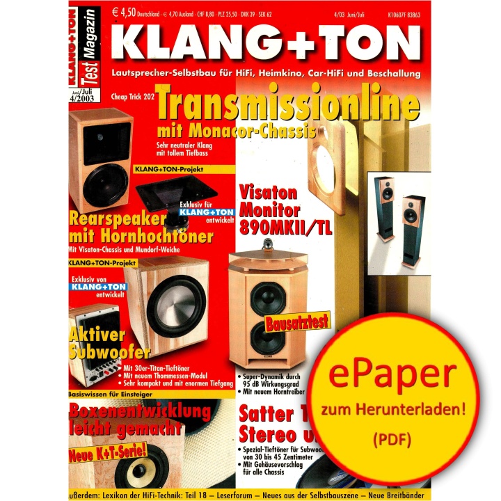 Klang & Ton 4/2003 (epaper)