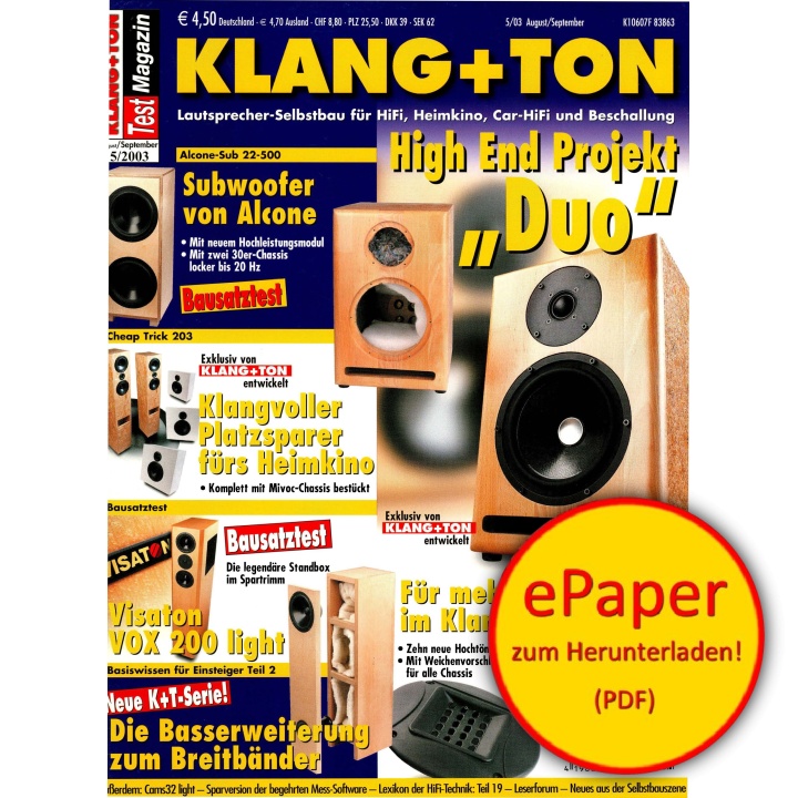 Klang & Ton 5/2003 (epaper)