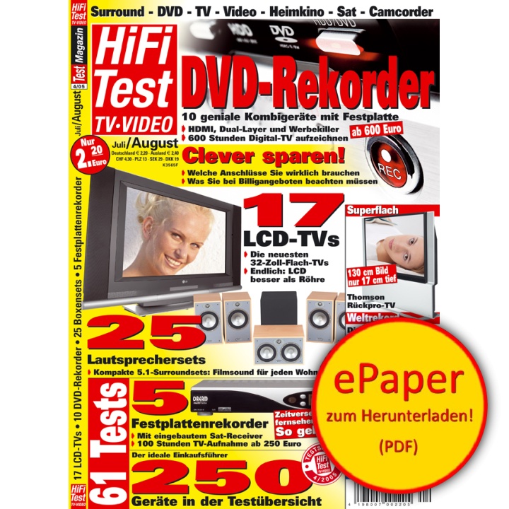 HIFI TEST TV VIDEO 4/2005 (epaper)
