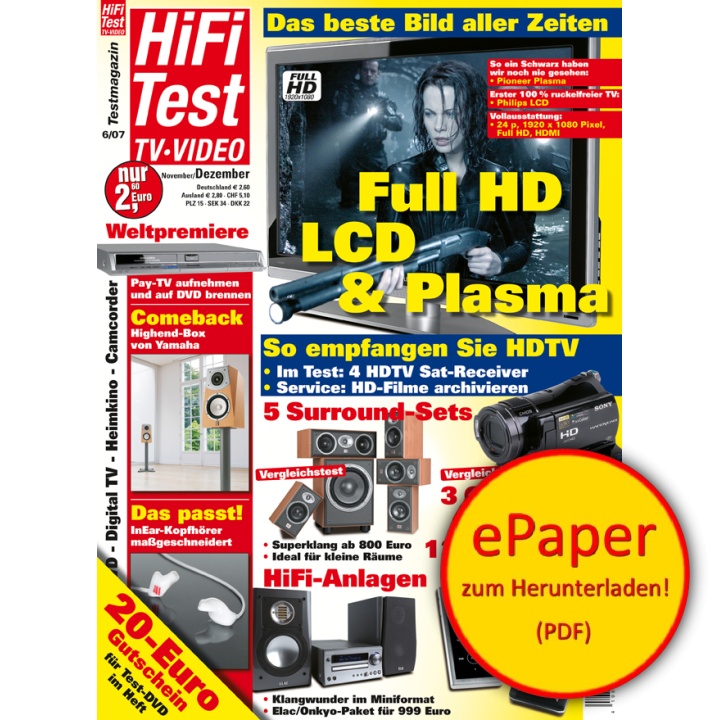HIFI TEST TV VIDEO 6/2007 (epaper)