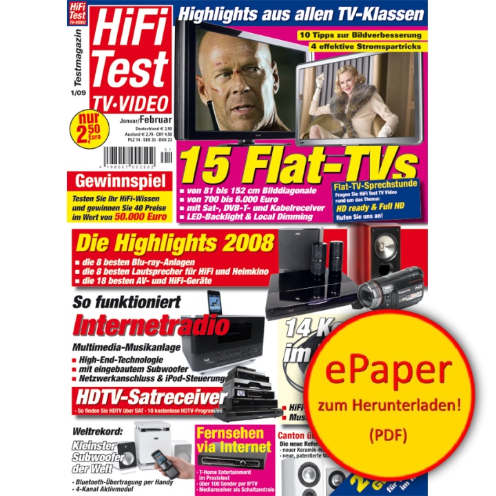 HIFI TEST TV VIDEO 1/2009 (epaper)