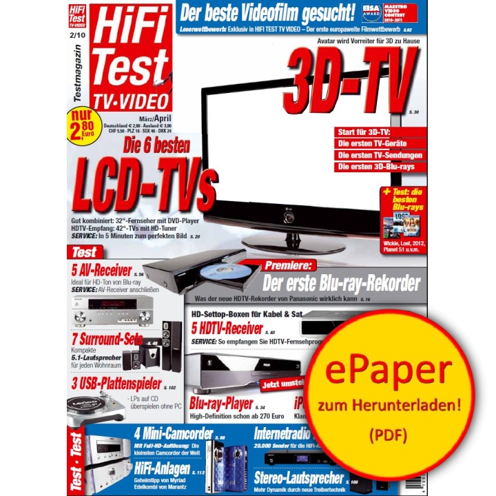 HIFI TEST TV VIDEO 2/2010 (epaper)
