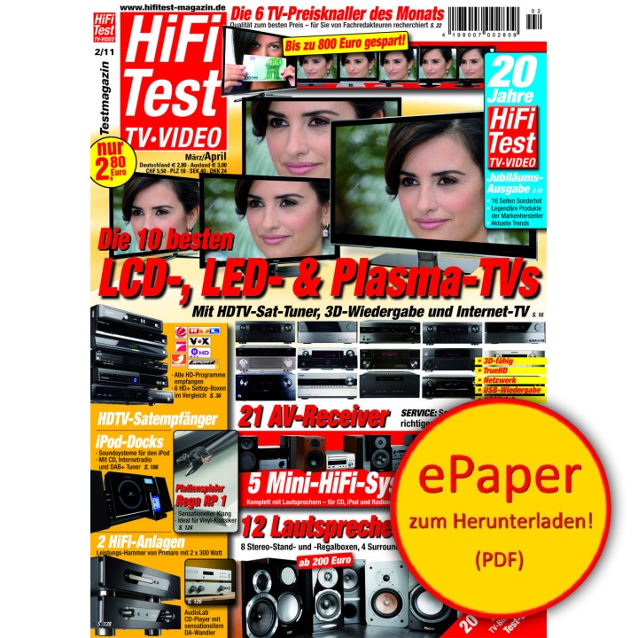 HIFI TEST TV VIDEO 2/2011 (epaper)