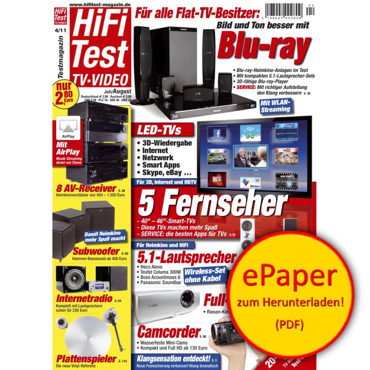 HIFI TEST TV VIDEO 4/2011 (epaper)