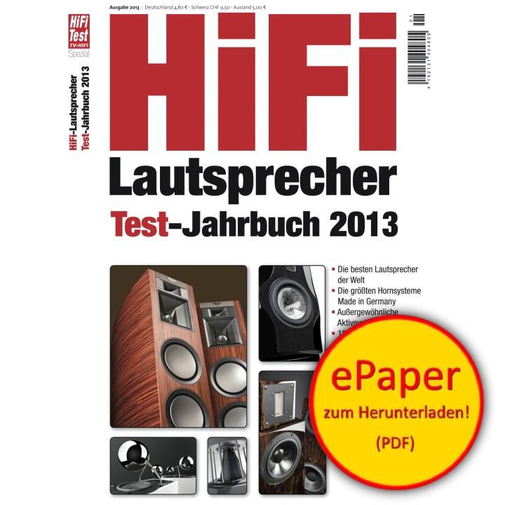 HiFi Lautsprecher Test-Jahrbuch 1/2013 (epaper)