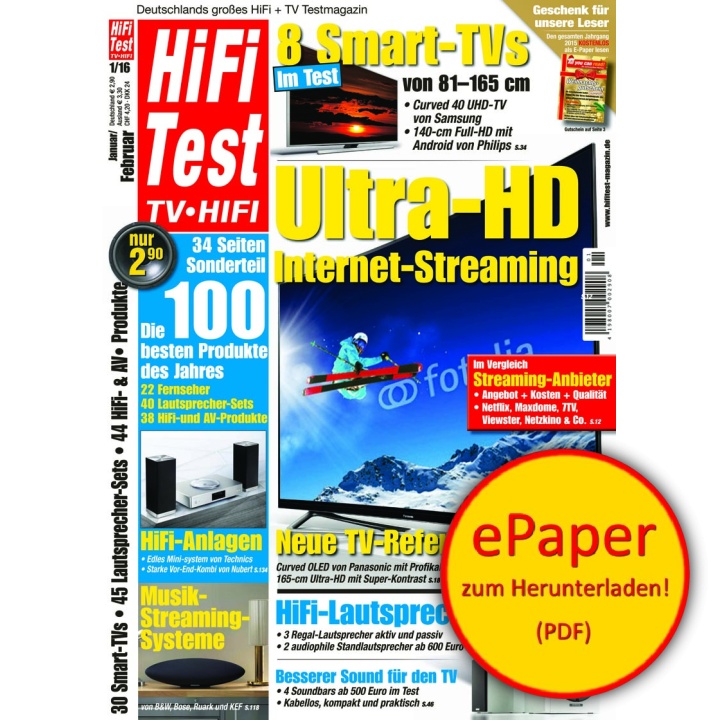 HIFI TEST TV VIDEO 1/2016 (epaper)