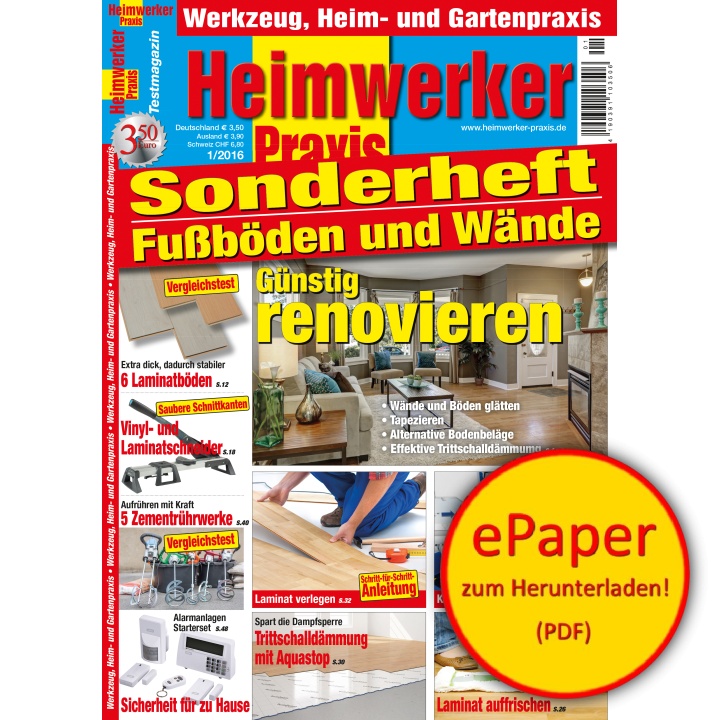 Heimwerker Praxis Sonderheft 1/2016 (epaper)