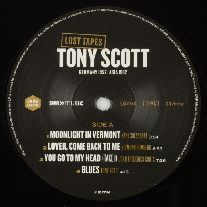 Tony Scott Germany 1957 / Asia 1962