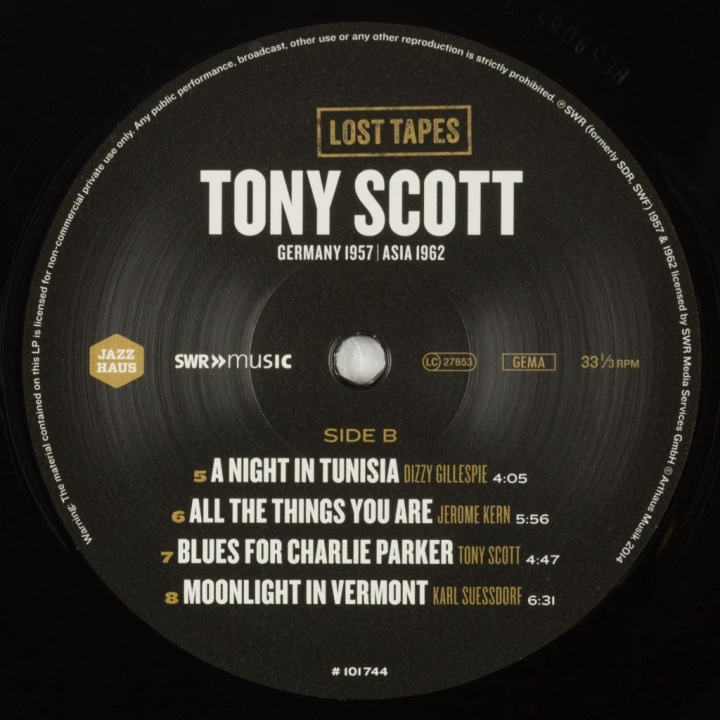 Tony Scott Germany 1957 / Asia 1962