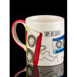 Tasse Motiv Musikkassette, Thema Hifi