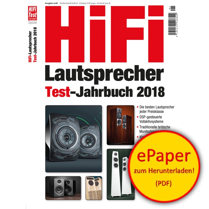 HiFi Lautsprecher Test-Jahrbuch 1/2018 (epaper)