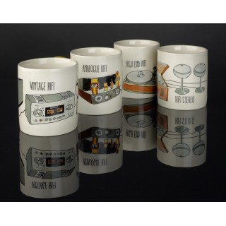 "Hifi Series 2" 4er-Set Hifi-Tassen