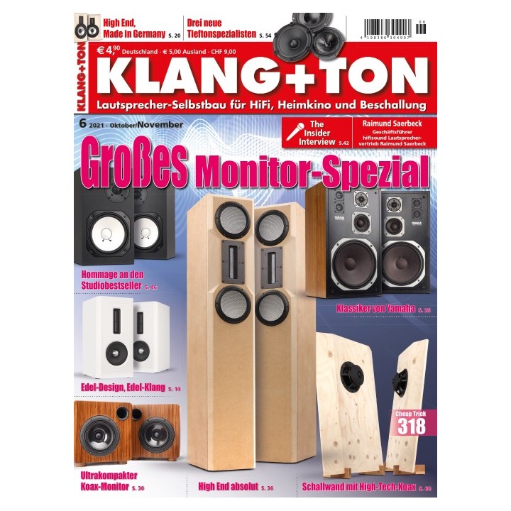 Klang + Ton - Archiv 2021 als ePaper/PDF kaufen