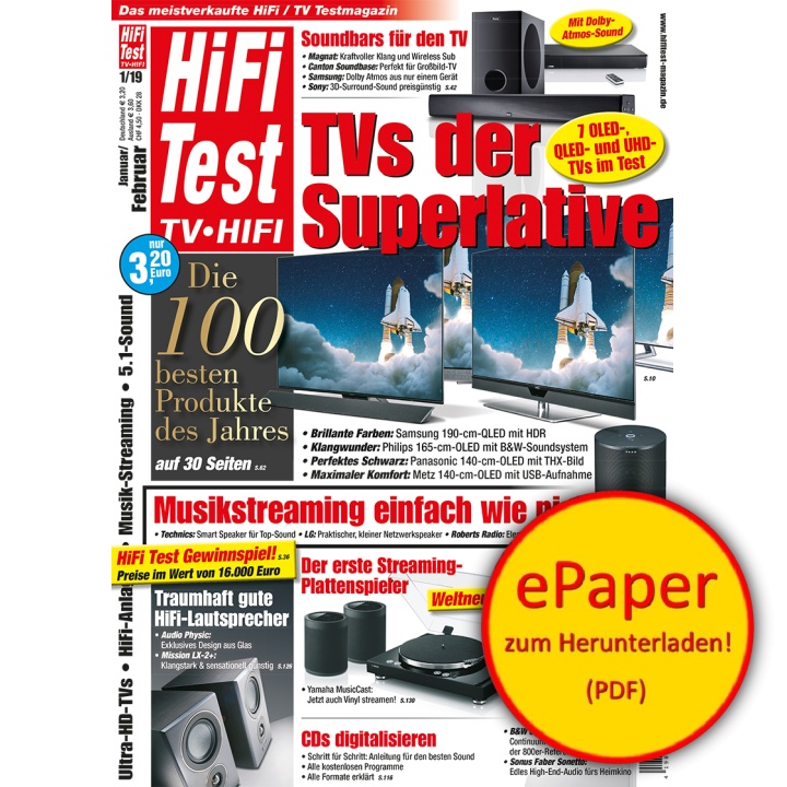 HIFI TEST TV VIDEO 1/2019 (epaper)