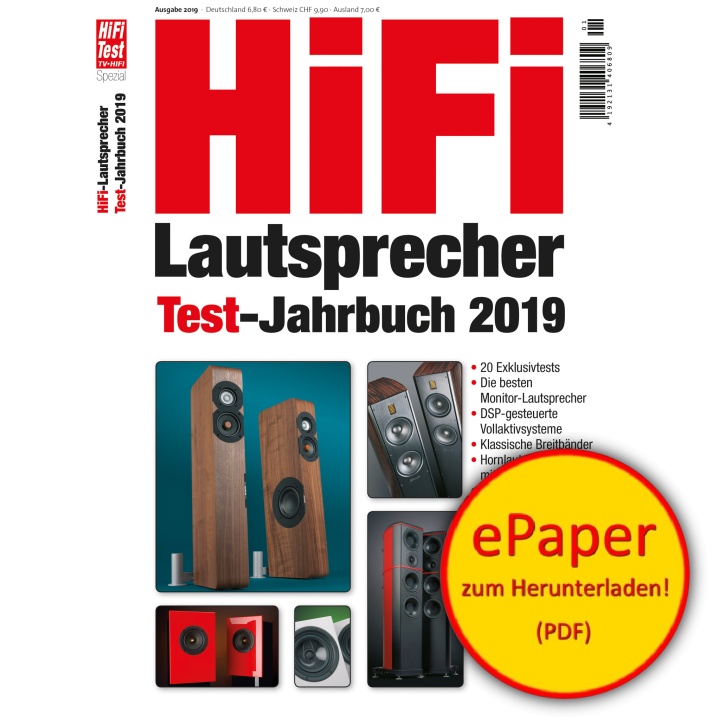 HiFi Lautsprecher Test-Jahrbuch 1/2019 (epaper)